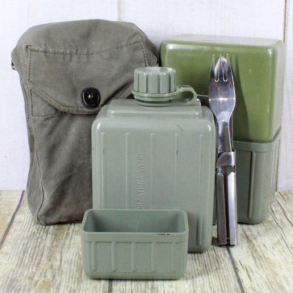 JNA Yugoslavian-Serbian Other - Vintage! Original JNA Yugoslavia Croatia 1975 Canteen Military Combo Kit